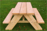 CharmedWood Picnic Bench 3